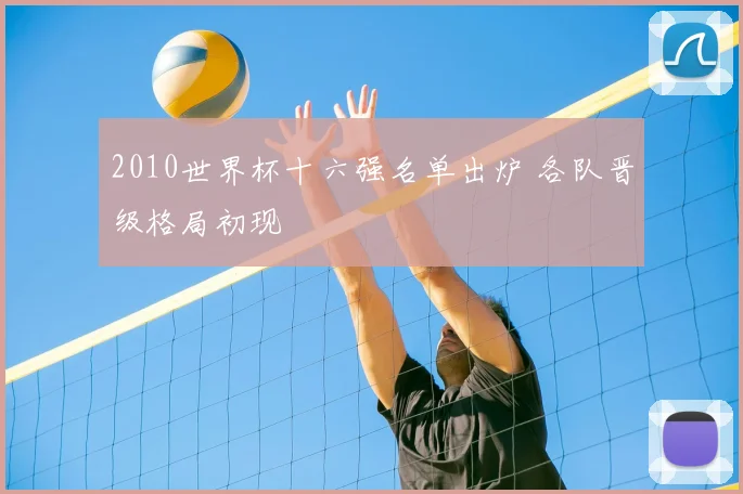 2010世界杯十六强名单出炉 各队晋级格局初现